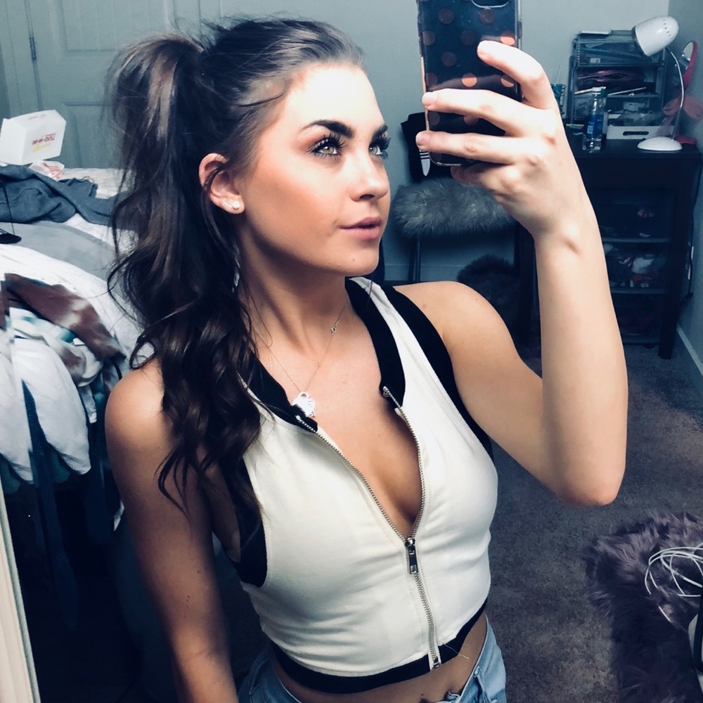 Zip-Up Crop Top